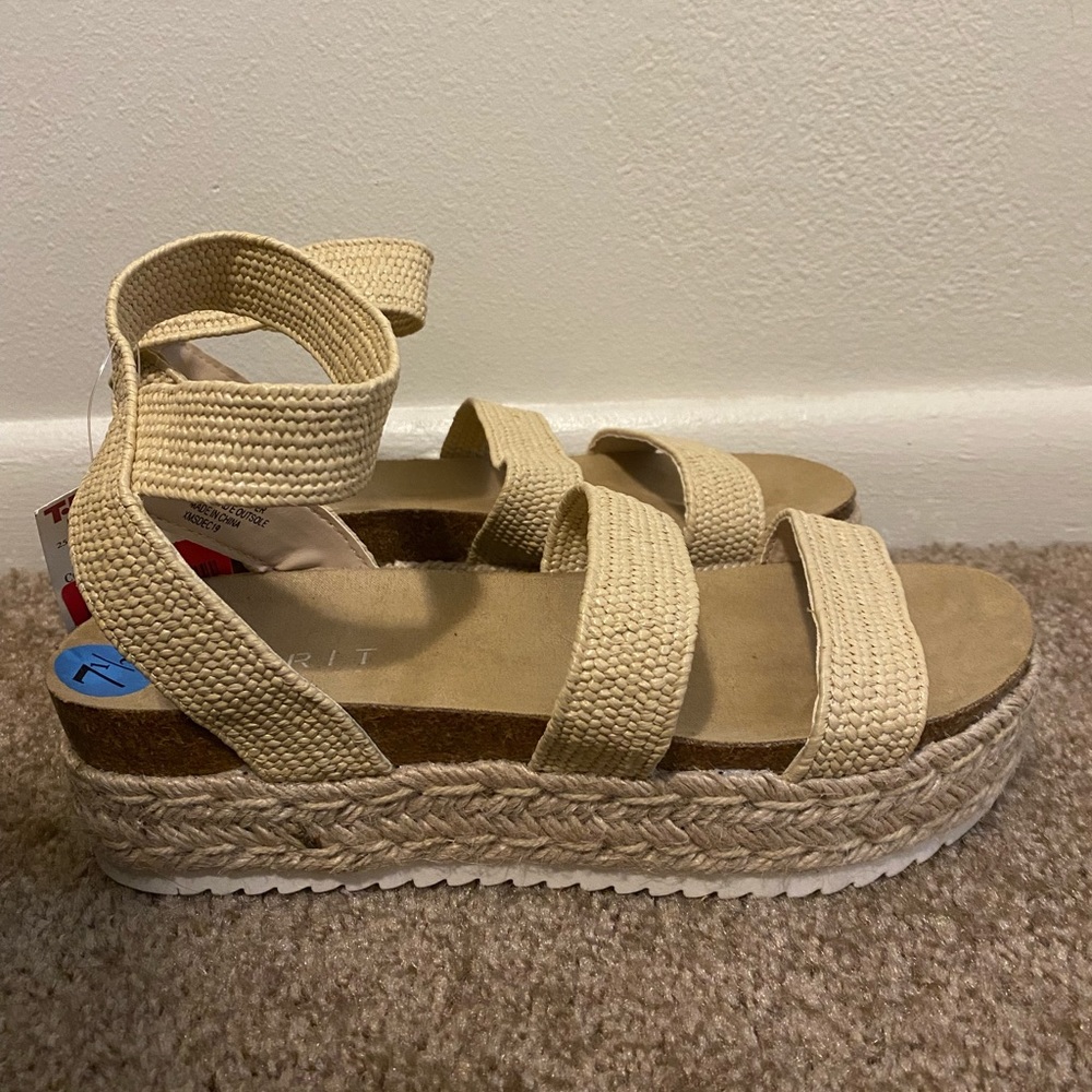 ESPRIT Platform Espadrille Sandals- Size 7.5